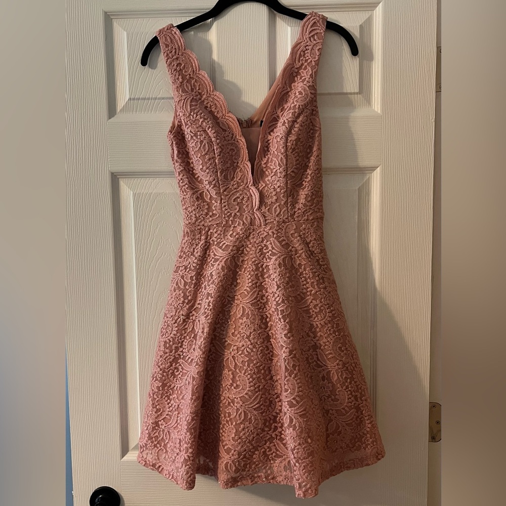 Junior Pink Cocktail Dress Size 3